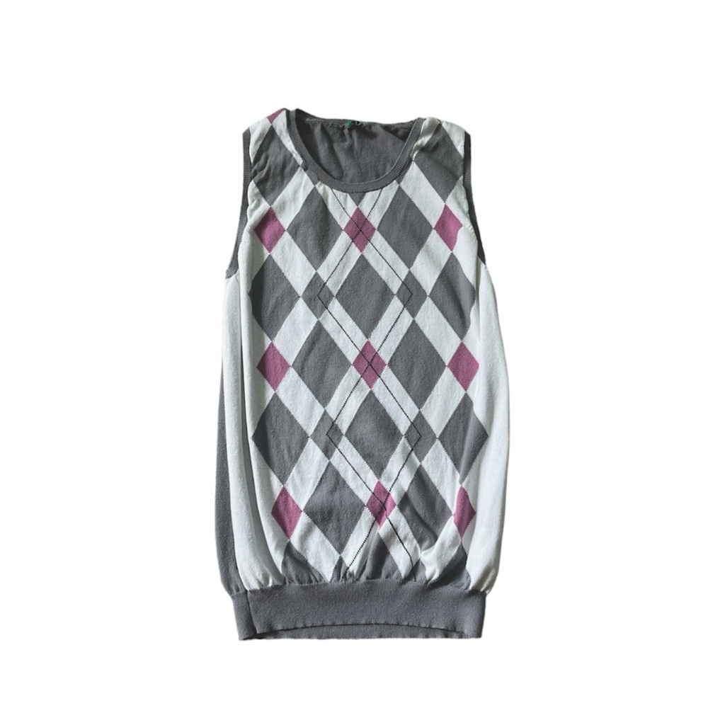 Small Women’s Argyle Sweatervest Tennis Golf